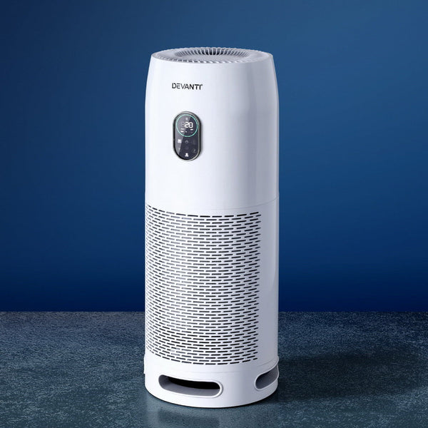 Devanti Air Purifier 4-Layer HEPA Filter White Devanti