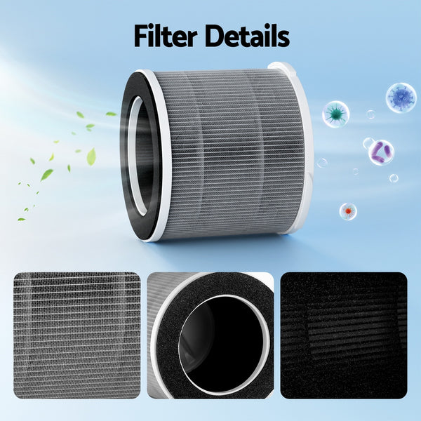 Devanti Replacement Filter Air Purifier HEPAh11 Filters Carbon 3-layer Devanti
