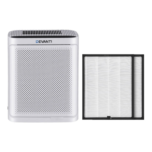 Devanti Air Purifier H12 HEPA Cleaner PM2.5 Display Spare Filter White Devanti