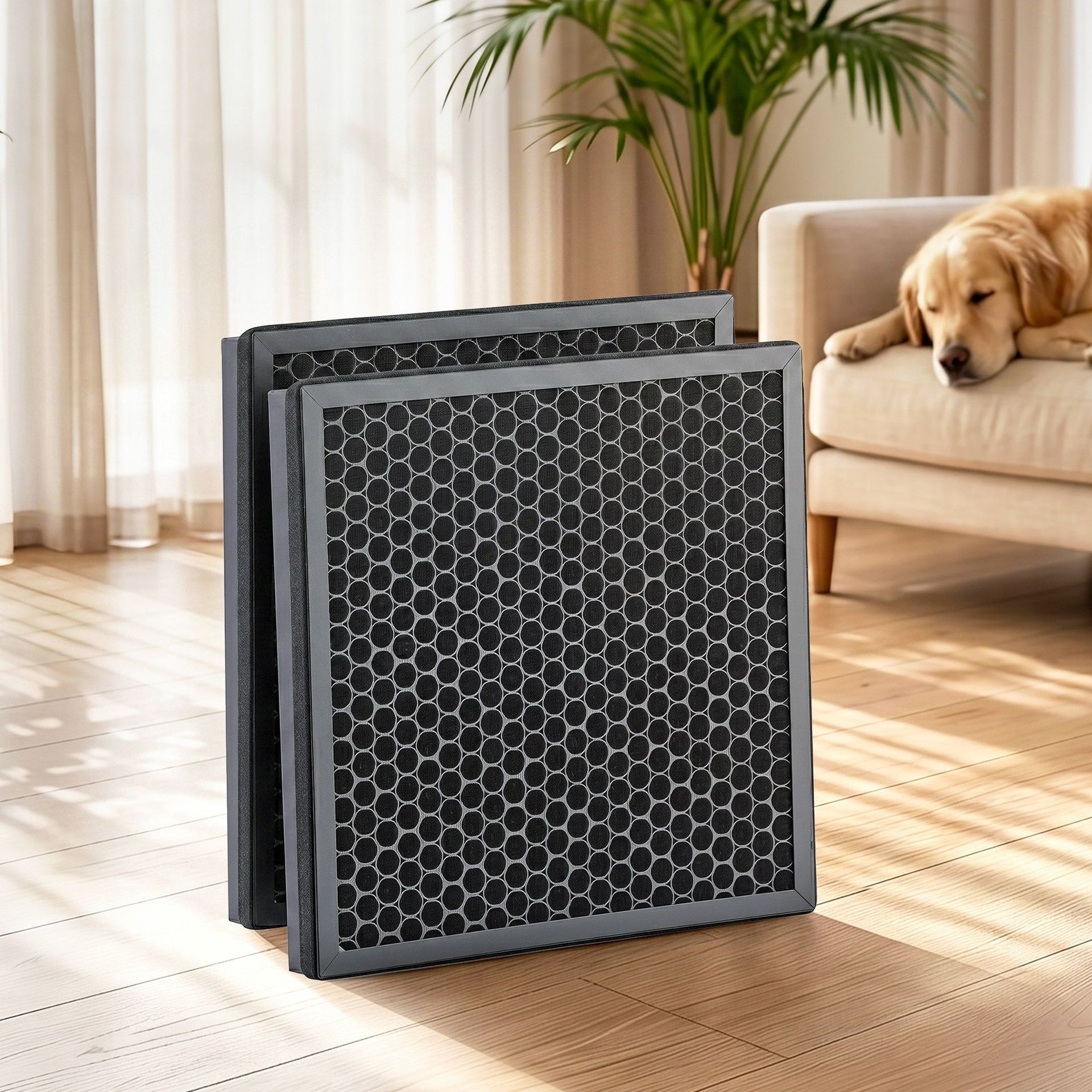 Devanti Air Purifier Filter Replacement H12 HEPA 2 Pack Dual Intake Awezingly