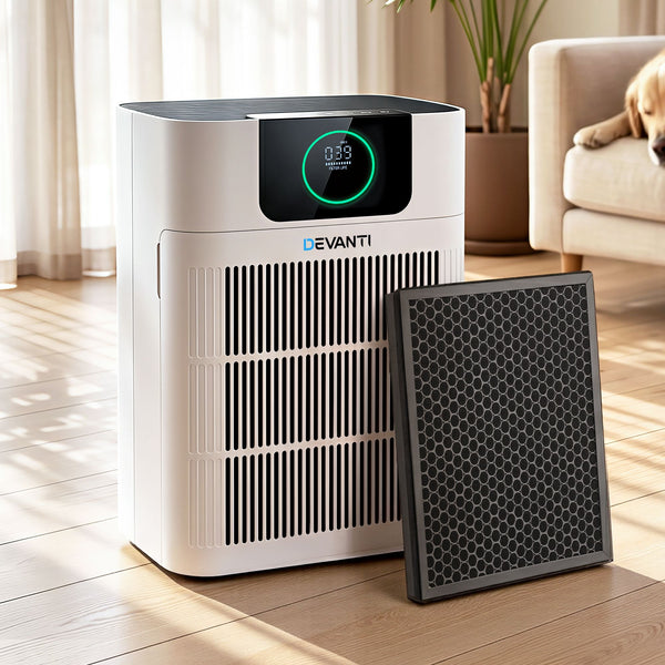 Devanti Pet Air Purifier H12 HEPA Filter Cleaner Replacement Filter White Awezingly