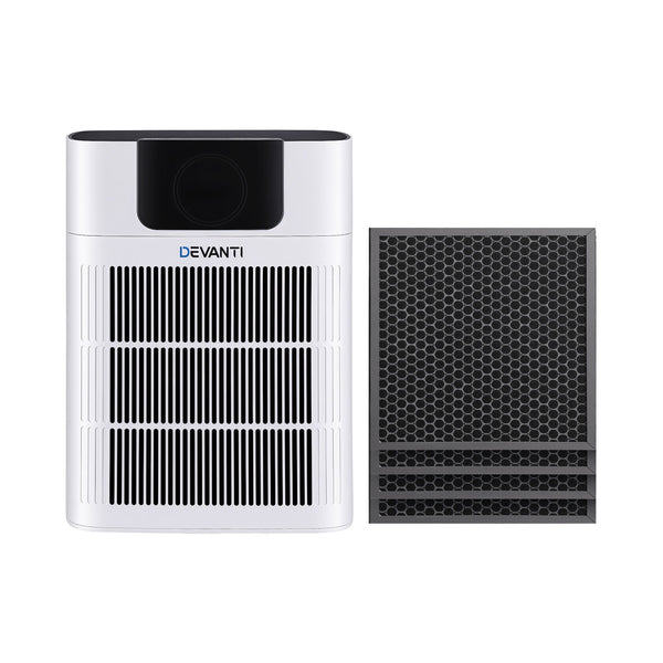 Devanti Pet Air Purifier H12 HEPA Filter Cleaner Replacement Filter White Awezingly