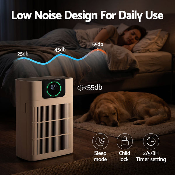 Devanti Pet Air Purifier H12 HEPA Filter Cleaner Replacement Filter White Awezingly