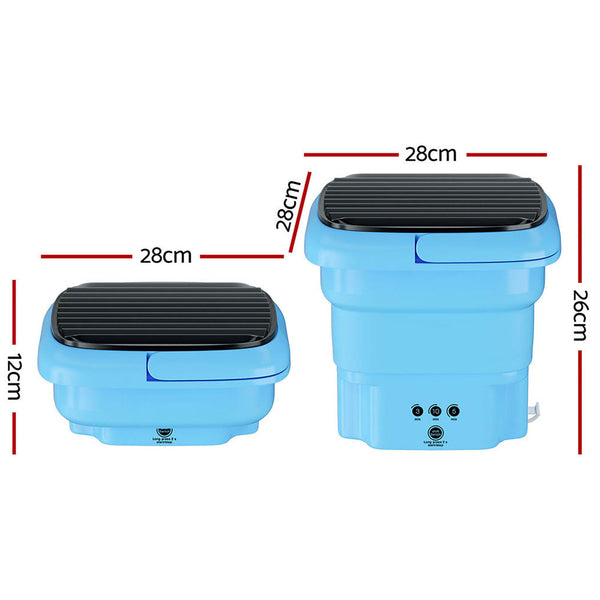 Devanti Portable Washing Machine 4.5L Blue Devanti