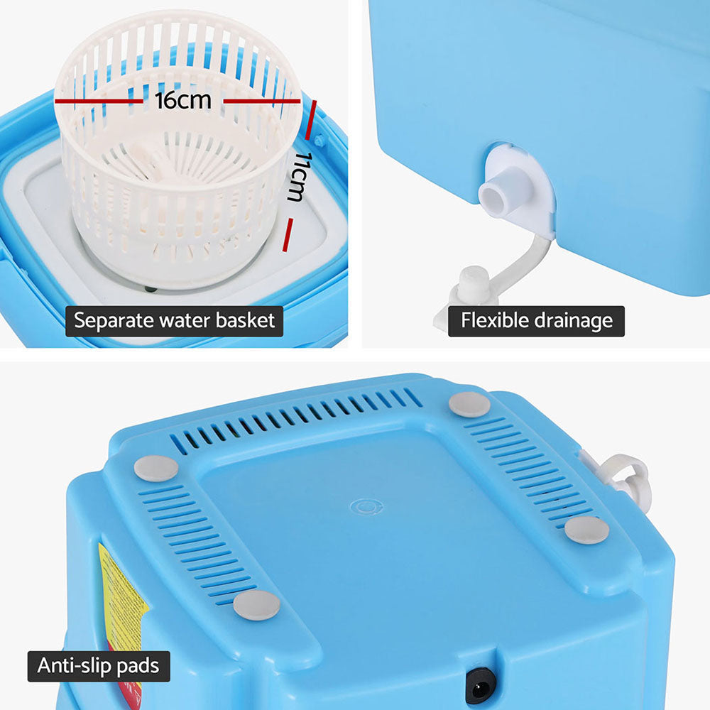 Devanti Portable Washing Machine 4.5L Blue Devanti