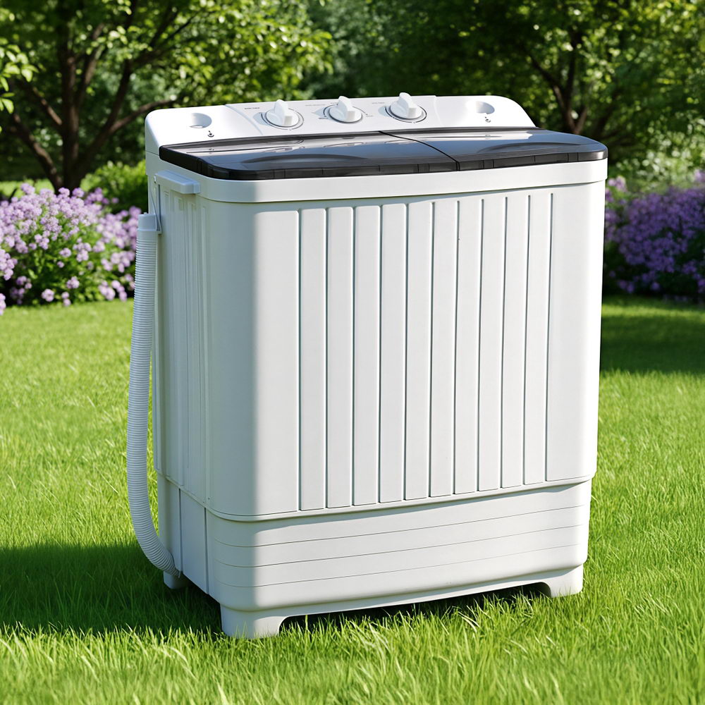Devanti Portable Washing Machine Twin Tub 4.5KG Awezingly