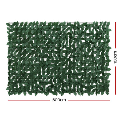 Gardeon Artificial Ivy Privacy Fence Screen Greenery Backdrop Panel for Balcony Patio Garden