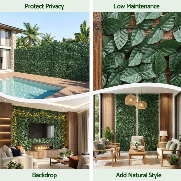 Gardeon Artificial Ivy Privacy Fence Screen Greenery Backdrop Panel for Balcony Patio Garden Gardeon