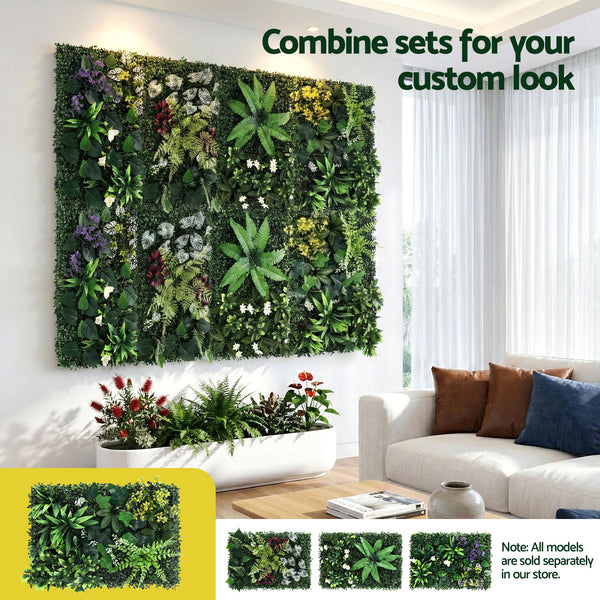 Gardeon 4PCS Artificial Plant Wall Panels 40X60CM Boxwood Panel Backyard Hedge Grass Backdrop Green Decor Awezingly