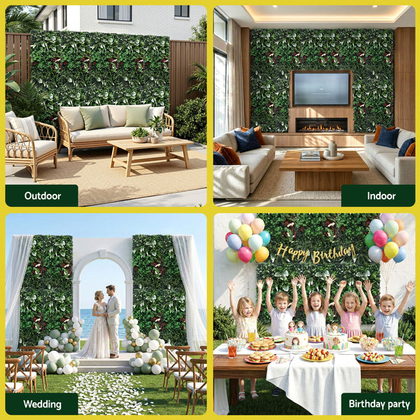 Gardeon Artificial Plant Wall Panels 50X100CM Boxwood Panel Hedge Grass Backdrop Green Decor Backyard Gardeon