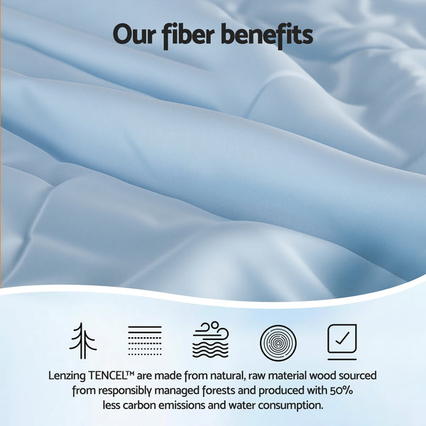 Giselle Tencel Quilt 200GSM Summer Quilts Comforter Doona Light Weight Soft Throw Blanket King Giselle Bedding