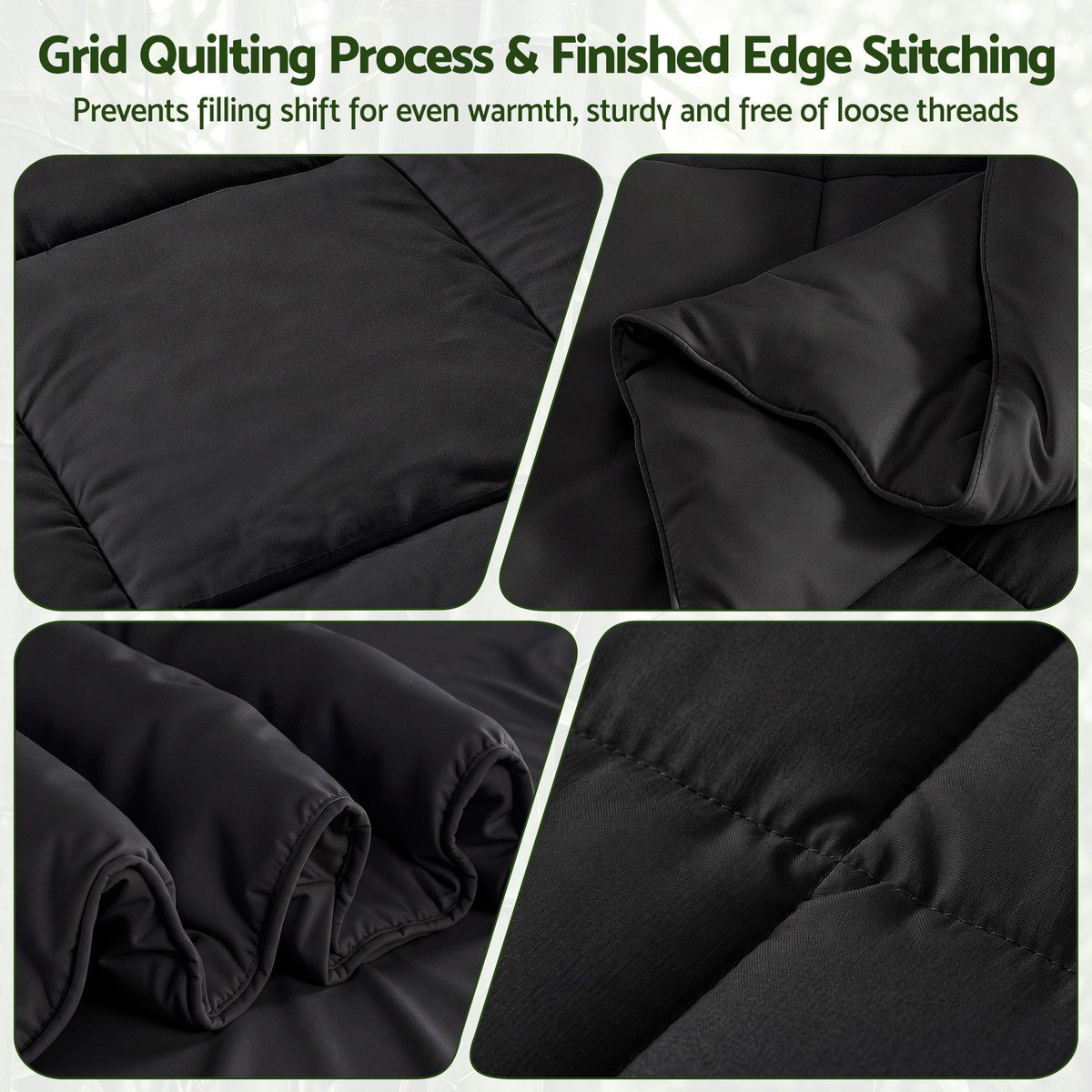 Giselle 200GSM Bamboo Microfibre Double Quilt Lightweight All Season Doona Duvet Awezingly