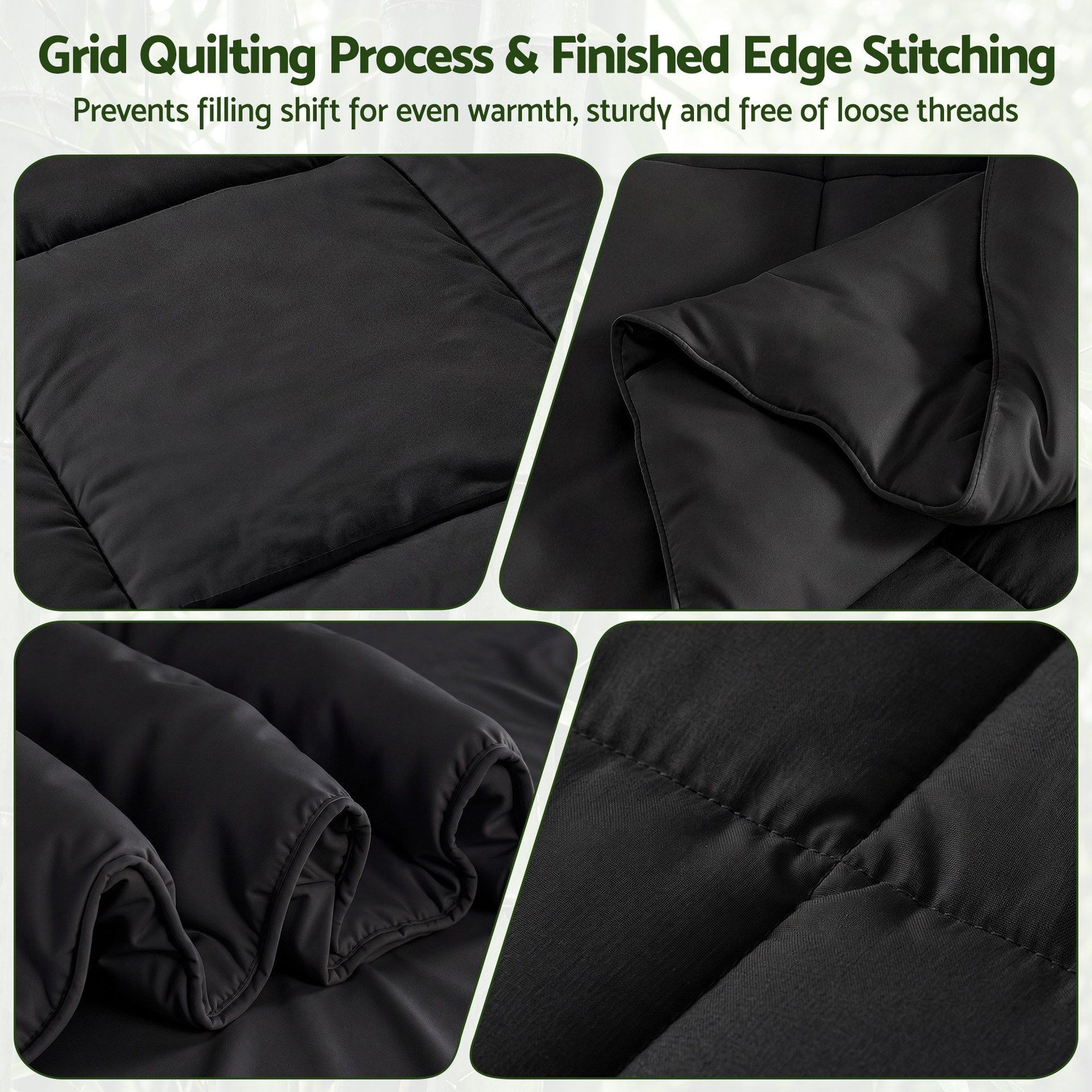 Giselle 200GSM Bamboo Microfibre Queen Quilt Lightweight All Season Doona Duvet Awezingly