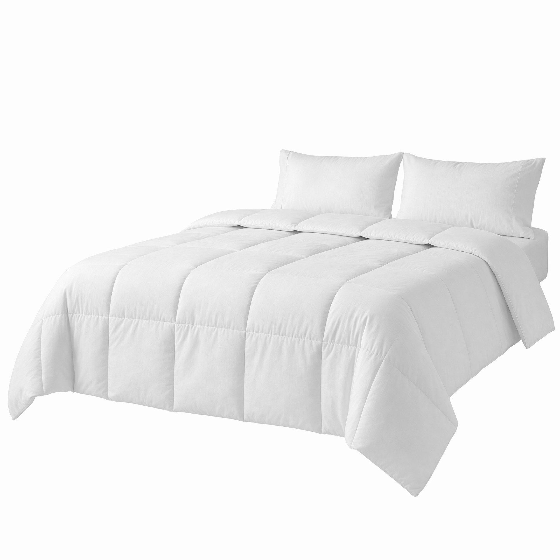 Giselle Bedding Super King Quilt, 200GSM Summer Duck Down Feather Doona Insert Awezingly
