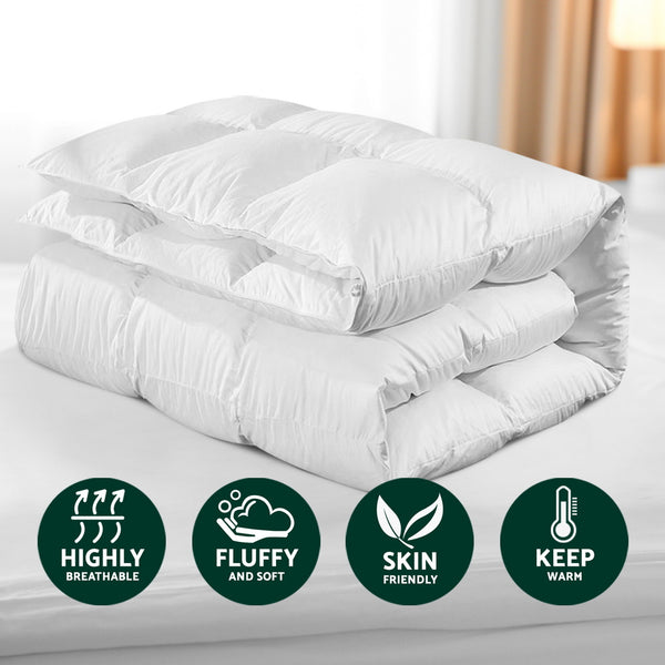 Giselle Bedding 800GSM Goose Down Feather Quilt Winter Blanket Duvet Comforter Double Giselle Bedding