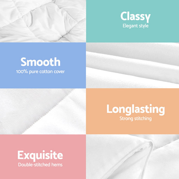 Giselle Bedding 800GSM Goose Down Feather Quilt Winter Blanket Duvet Comforter Single Giselle Bedding