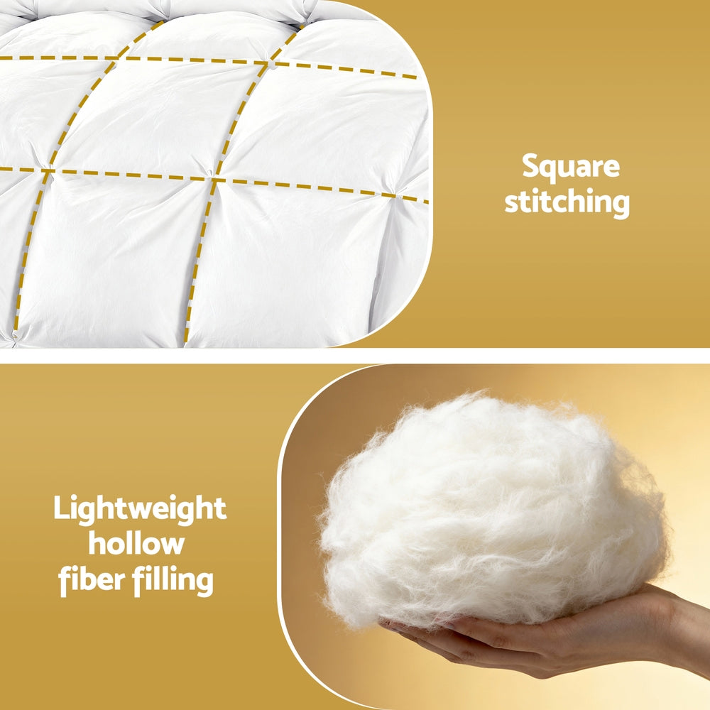 Giselle Bedding Super King Size 400GSM Microfiber Quilt All Season Duvet Quilts Comforter Winter Summer Giselle Bedding