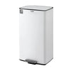 Cefito Pedal Bins Rubbish Bin Waste Recycle Dustbins Kitchen Trash Can 40L White