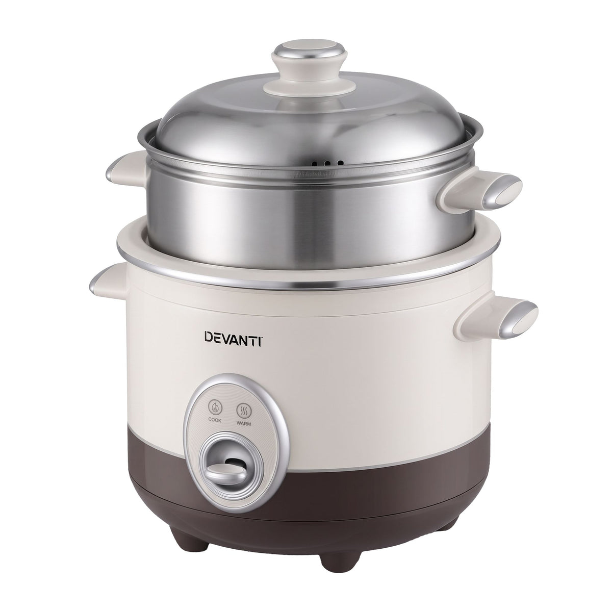 Devanti 3L Rice Cooker Small 6 Cup Multi Cooker with Steamer Awezingly