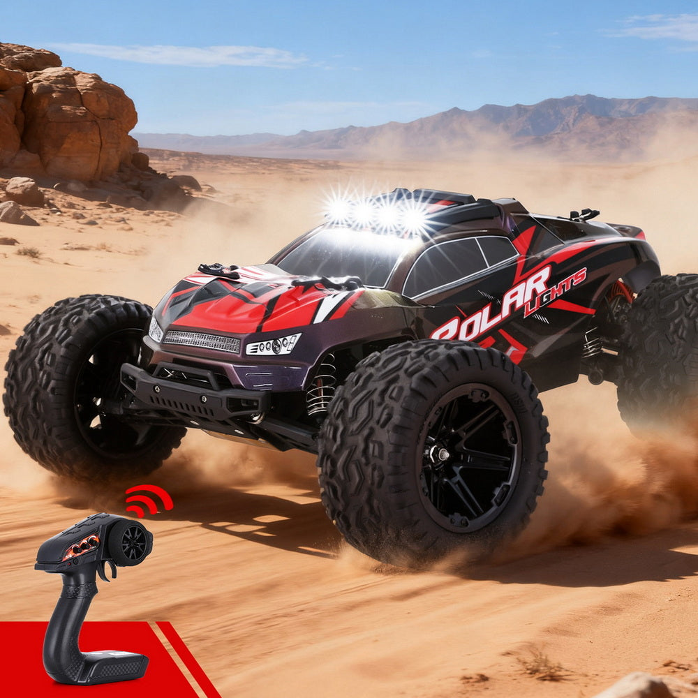 Keezi Kids Remote Control Car Off-Road Truck with Lights Electric Vehicle Toys Awezingly