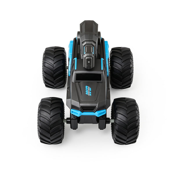 Keezi Kids Amphibious 2.4GHz Remote Control Car Boat with Water Spray Blue Awezingly
