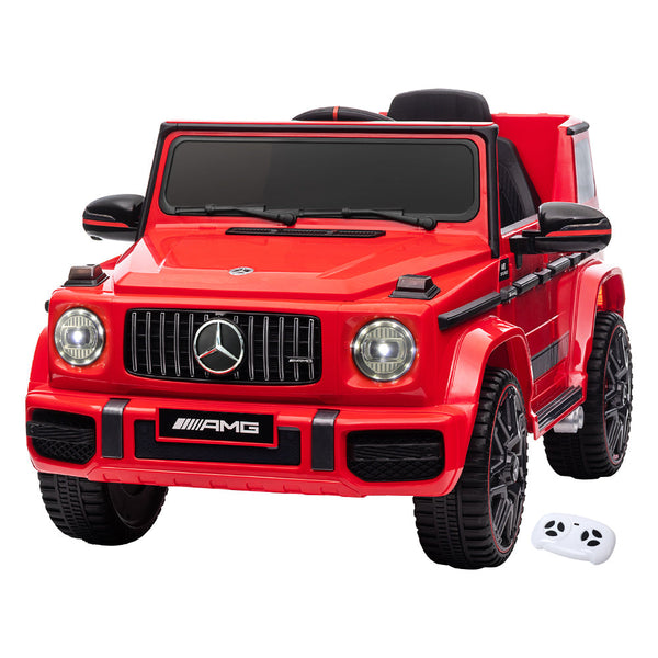 Kids Ride On Car Electric Mercedes-Benz Licensed Toys 12V Battery Red Cars AMG63 RIGO