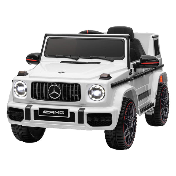 Mercedes-Benz Kids Ride On Car Electric AMG G63 Licensed Remote Cars 12V White Mercedes-Benz