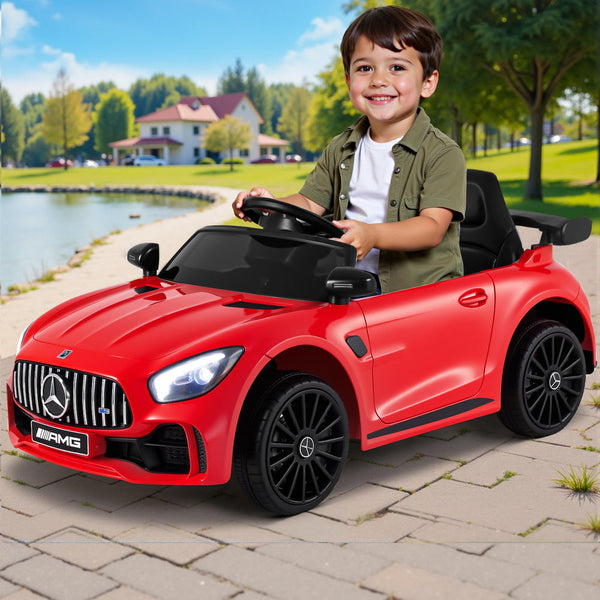 Kids Ride On Car Mercedes-Benz AMG GTR Electric Toy Cars 12V Red RIGO