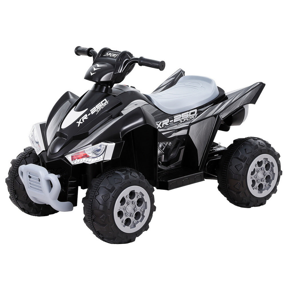 Rigo Kids Ride On Car ATV Quad Motorbike Electric Outdoor Toys 12V Black Awezingly