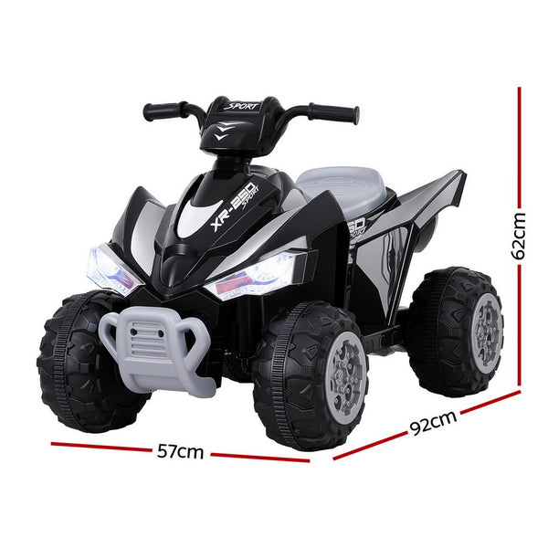 Rigo Kids Ride On Car ATV Quad Motorbike Electric Outdoor Toys 12V Black Awezingly