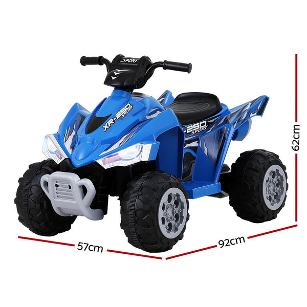 Rigo Kids Ride On Car ATV Quad Motorbike Electric Outdoor Toys 12V Blue Awezingly