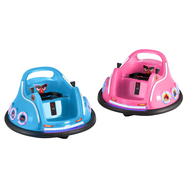 Kids Ride On Car Bumper Electric Toys Cars with Remote Control Stickers Light Blue Pink Keezi