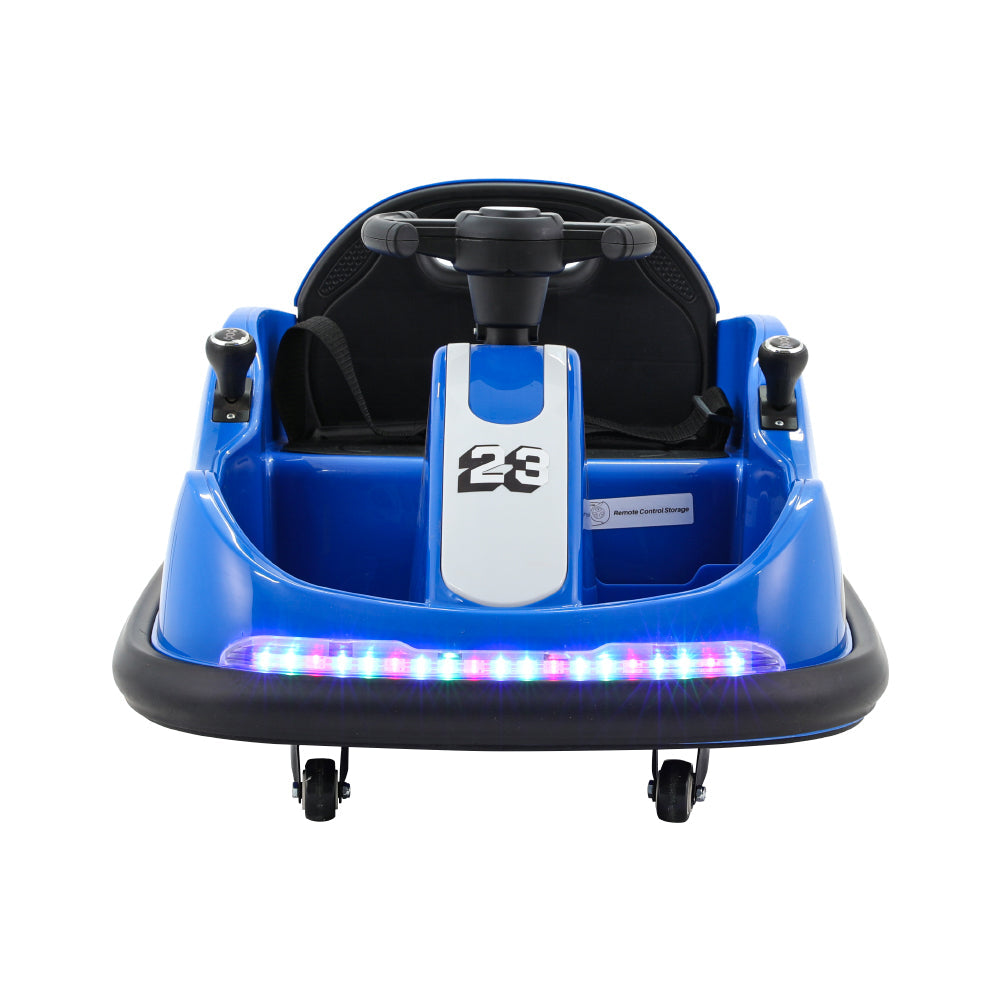 Rigo Kids Ride On Car Bumper Kart 6V Electric Toys Cars Remote Control Blue Rigo