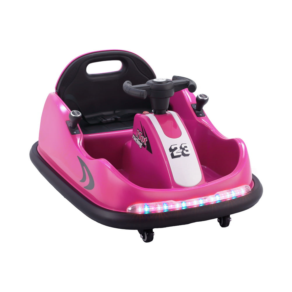 Rigo Kids Ride On Car Bumper Kart 6V Electric Toys Cars Remote Control Pink RIGO