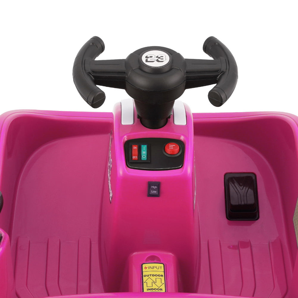 Rigo Kids Ride On Car Bumper Kart 6V Electric Toys Cars Remote Control Pink RIGO