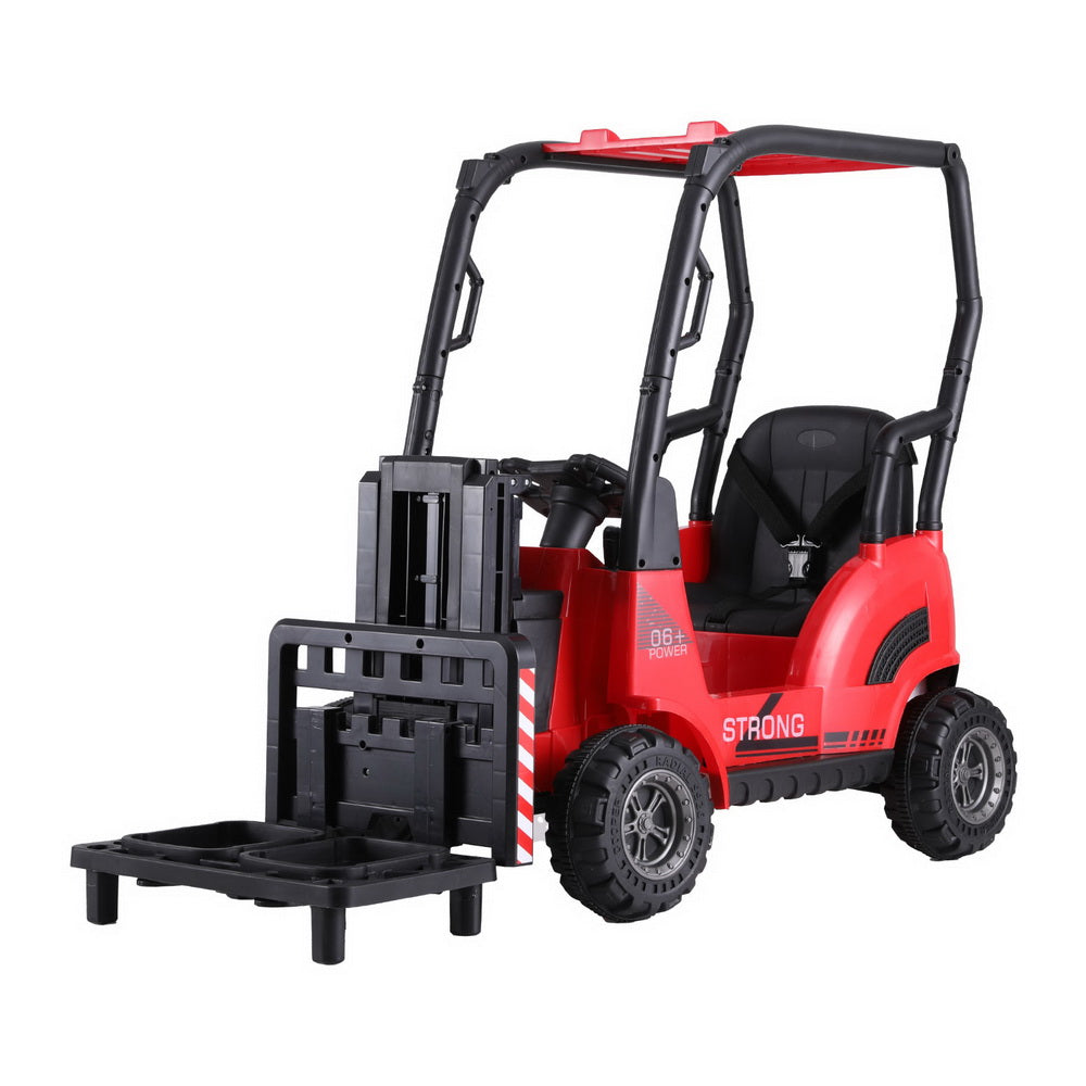 Rigo Kids Electric Ride On Car Forklift Loader Toys Cars Horn Remote 12V Red Rigo