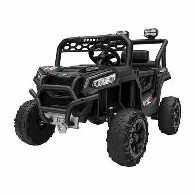 Rigo Ride On Car Kids Jeep 12V Kids Electric Car Remote Control Black