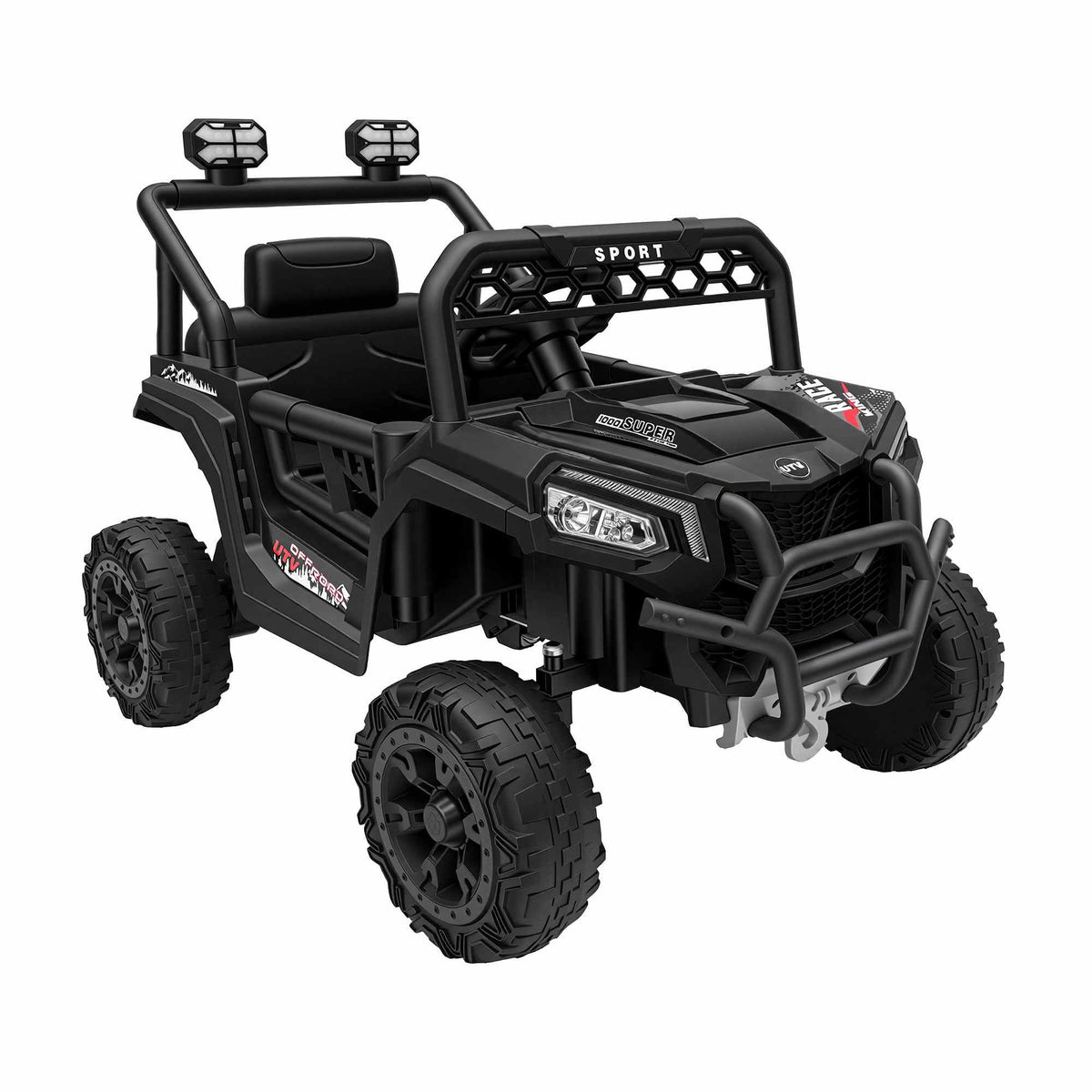 Rigo Ride On Car Kids Jeep 12V Kids Electric Car Remote Control Black Awezingly