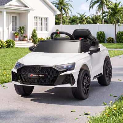 Ride On Car Licensed Audi RS3 Car for Kids 12V Remote Control White