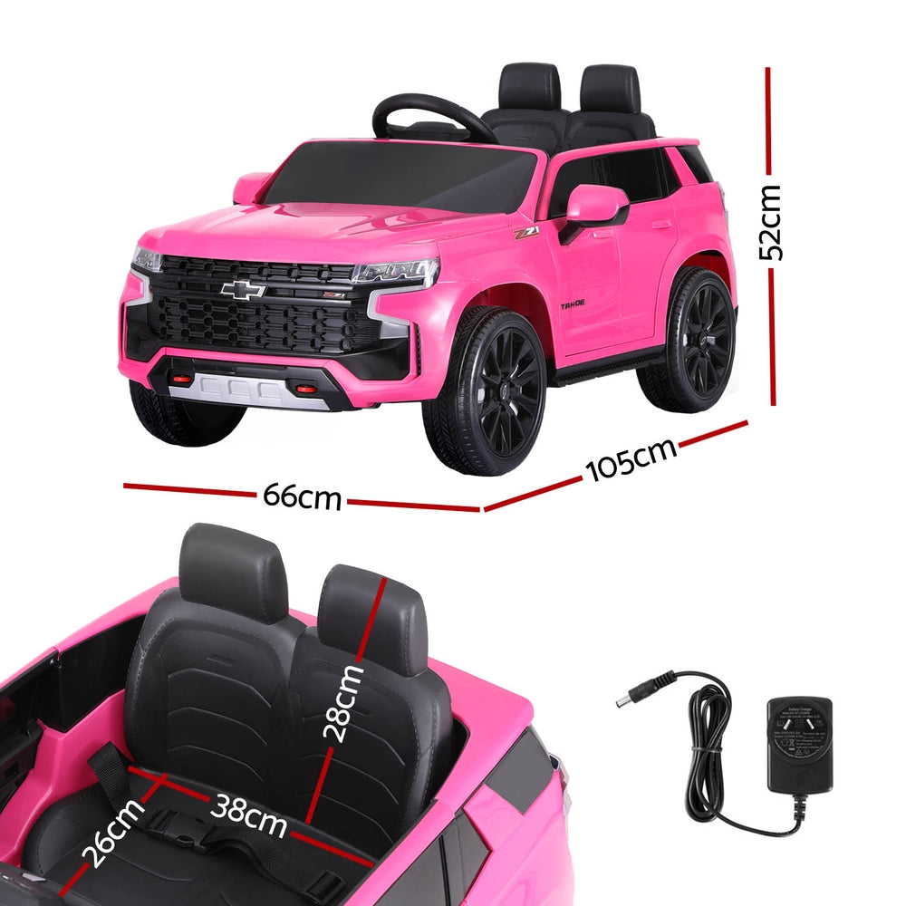Kids Ride On Car Licensed Chevrolet Tahoe Electric Toys Horn Remote 12V Pink Does Not Apply