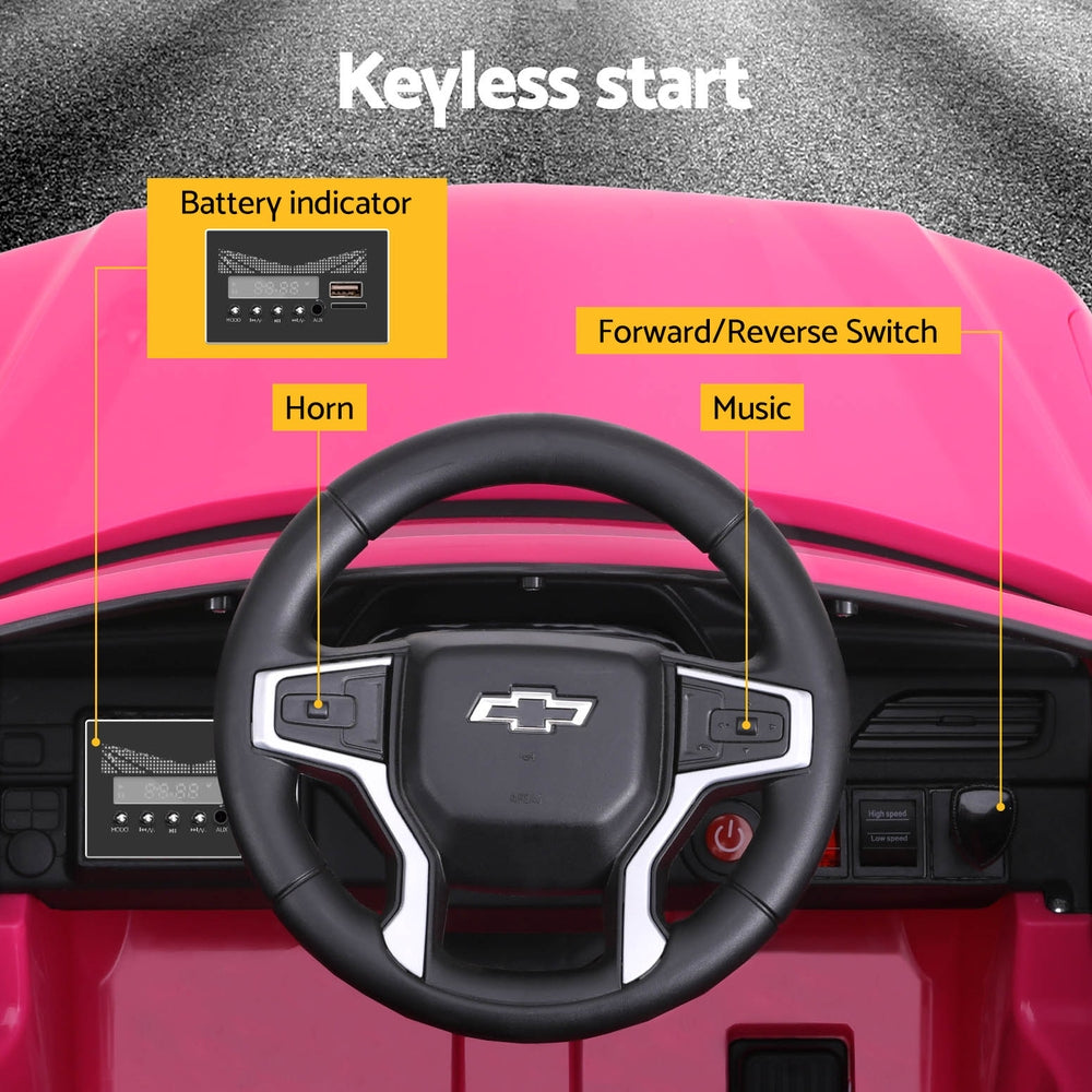 Kids Ride On Car Licensed Chevrolet Tahoe Electric Toys Horn Remote 12V Pink Does Not Apply