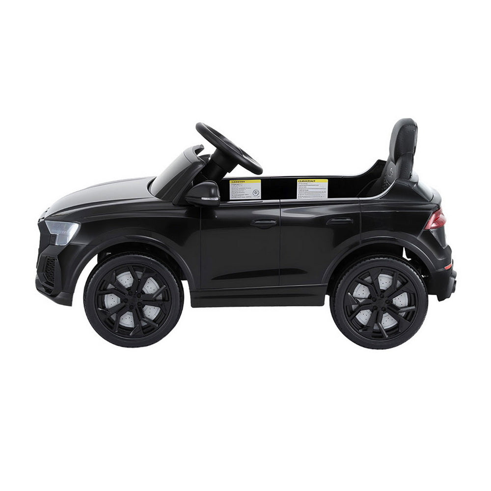 Kids Ride On Car Licensed RSQ8 Electric Toy Black Remote 12V Cars Black Awezingly
