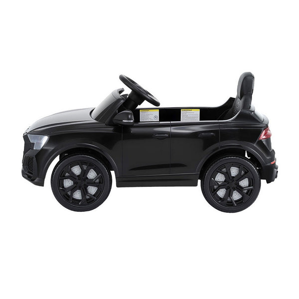 Kids Ride On Car Licensed RSQ8 Electric Toy Black Remote 12V Cars Black Awezingly