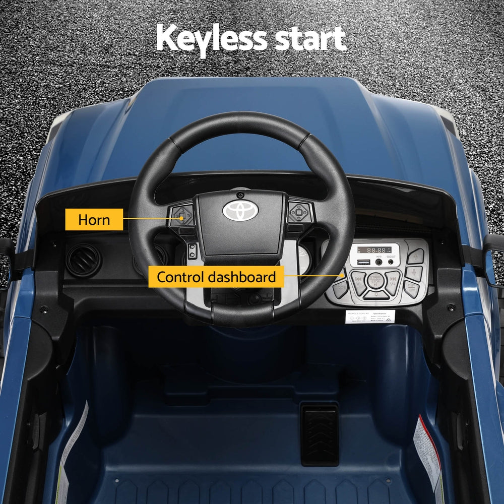 Kids Electric Ride On Car Toyota Tacoma Off Road Jeep Toy Cars Remote 12V Blue Does not apply