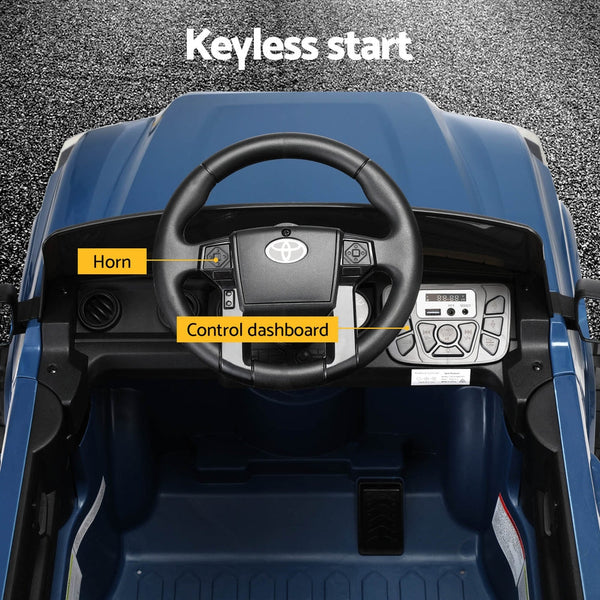 Kids Electric Ride On Car Toyota Tacoma Off Road Jeep Toy Cars Remote 12V Blue Does not apply