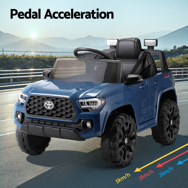 Kids Electric Ride On Car Toyota Tacoma Off Road Jeep Toy Cars Remote 12V Blue Does not apply