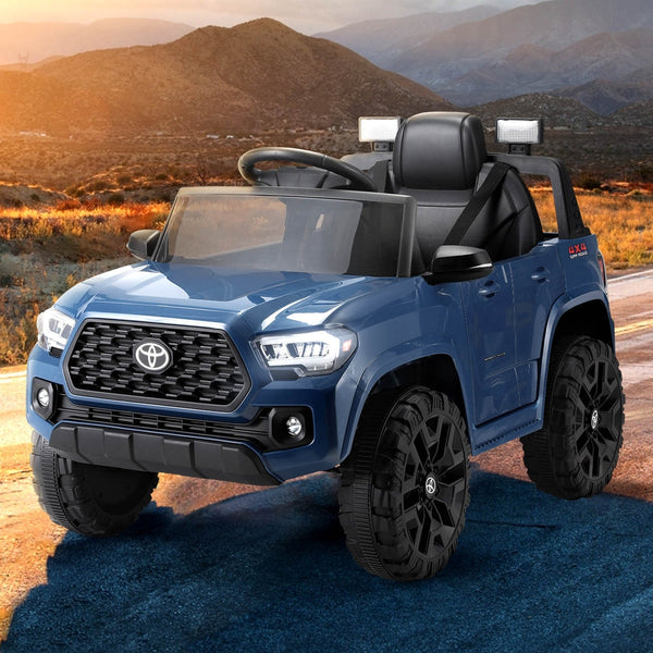 Kids Electric Ride On Car Toyota Tacoma Off Road Jeep Toy Cars Remote 12V Blue Does not apply