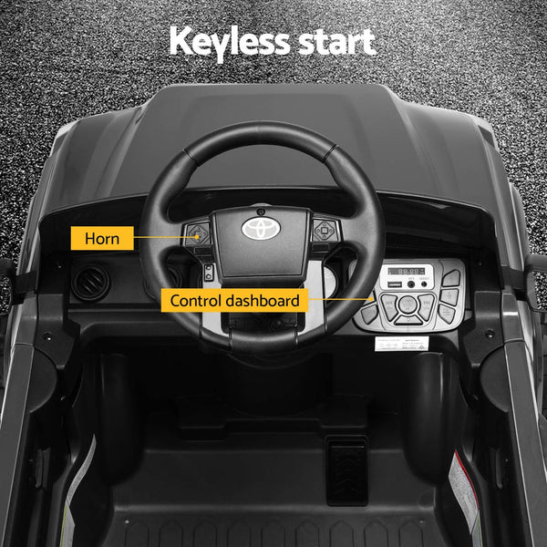 Kids Electric Ride On Car Toyota Tacoma Off Road Jeep Toy Cars Remote 12V Grey Does not apply