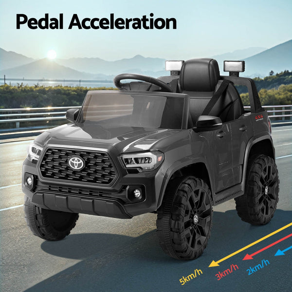Kids Electric Ride On Car Toyota Tacoma Off Road Jeep Toy Cars Remote 12V Grey Does not apply