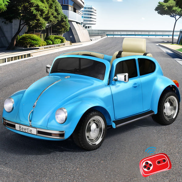 Kids Ride On Car Licensed Volkswagen Beetle Electric Toys Horn Remote 6V Blue Does not apply